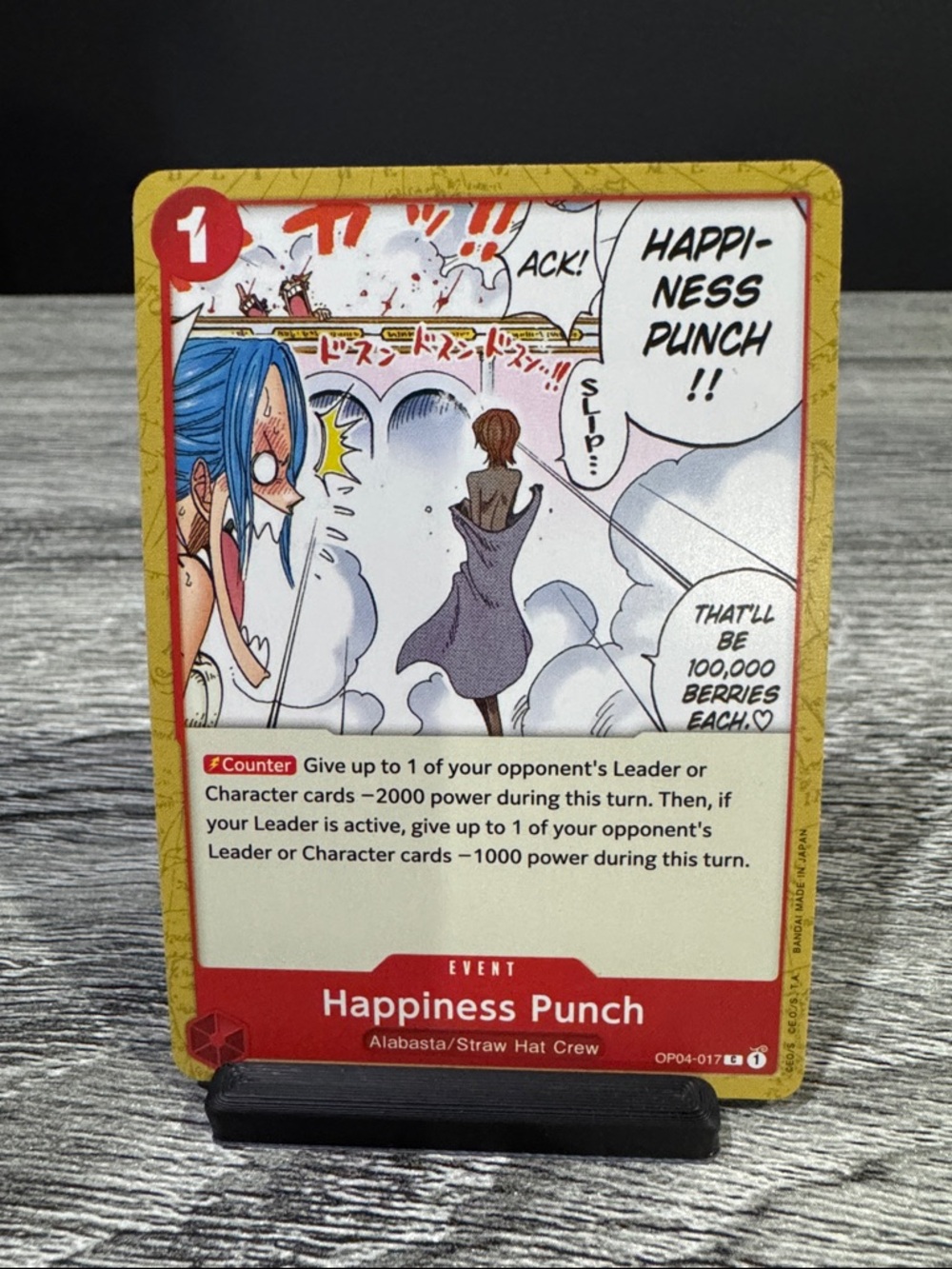 One Piece | Kingdoms of Intrigue: Happiness Punch (OP04-017) - Trading Card